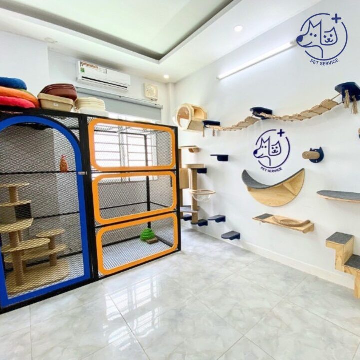 không gian pet hotel tại spa thú cưng quận 7