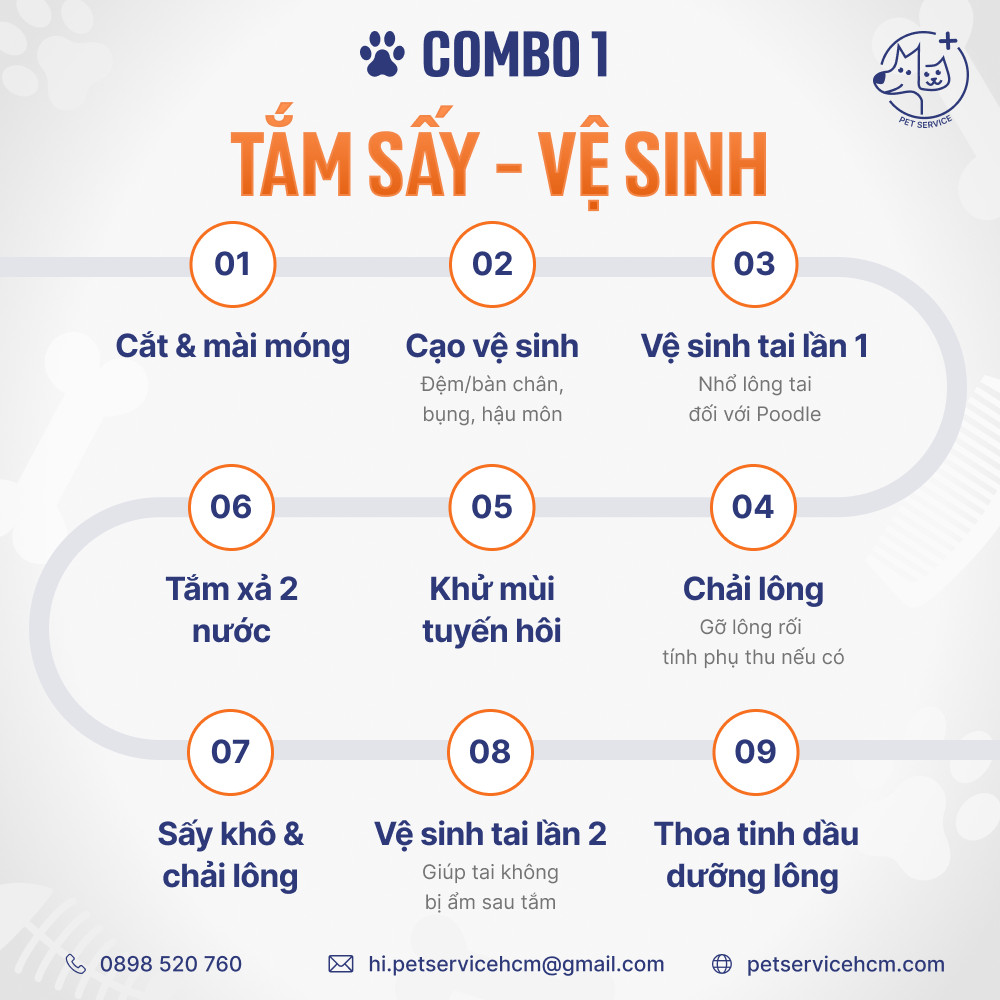 Combo 1 - tắm vệ sinh